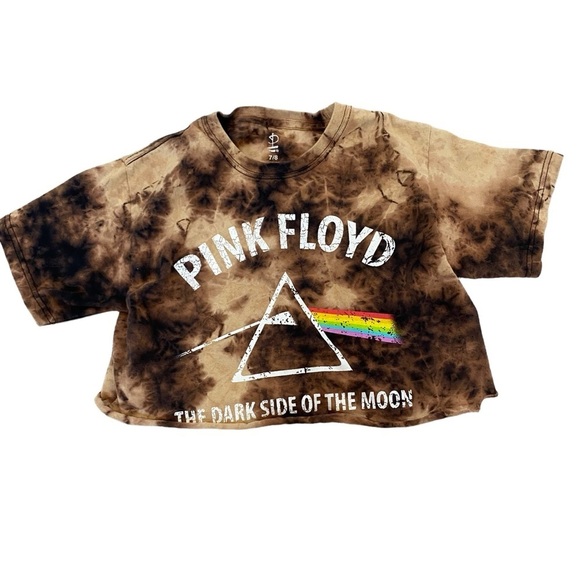 Pink Floyd Dark Side Of The Moon Girls Crop Top - Picture 1 of 6